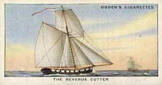 Ogden's cigarette card featuring a Revenue Cutter